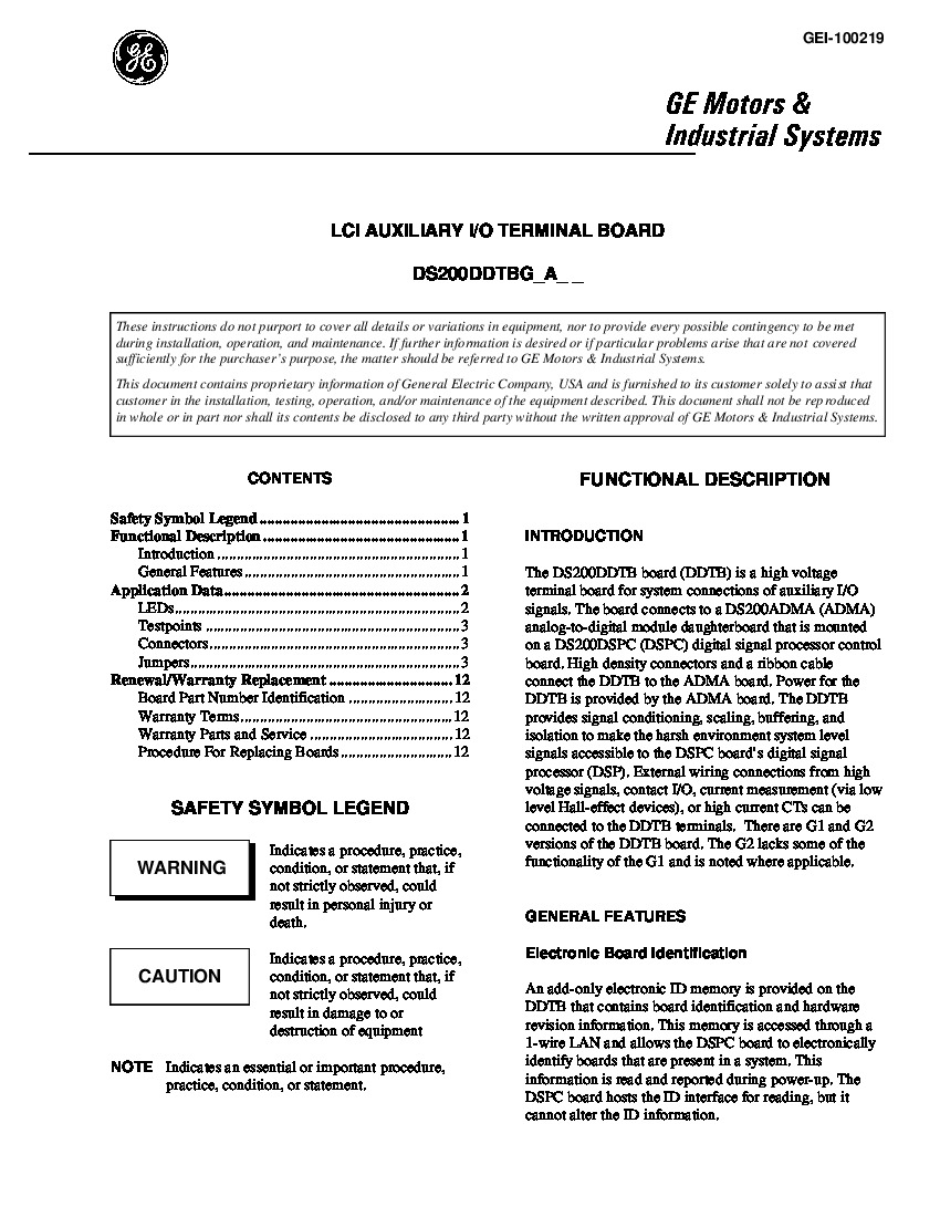 First Page Image of DS200DDTBG2A Manual GEI-100219.pdf